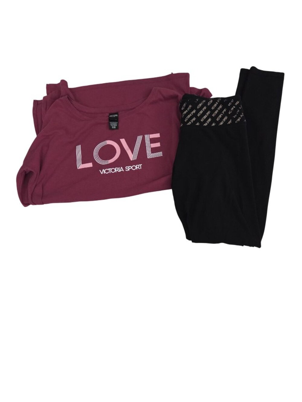 Victoria Sport by Victoria's Secret Size Small 2 Piece Lot Long Sleeve Tee & Leg